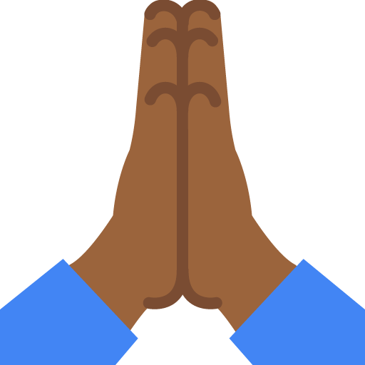 Folded Hands: Medium-Dark Skin Tone, the previous design