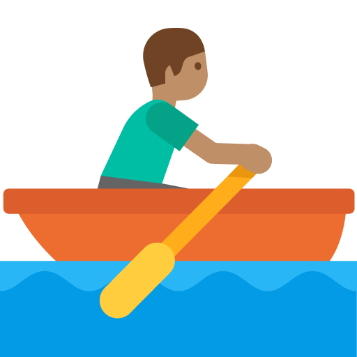 Person Rowing Boat: Medium Skin Tone, the previous design