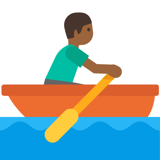 Person Rowing Boat: Medium-Dark Skin Tone, the previous design