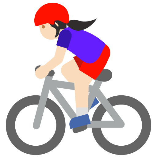 Woman Biking: Light Skin Tone, the previous design