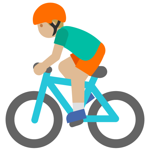 Man Biking: Medium-Light Skin Tone, the previous design