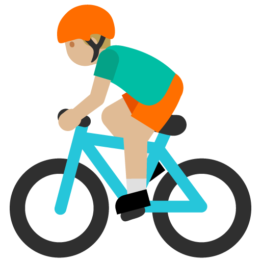 Person Biking: Medium-Light Skin Tone, the previous design