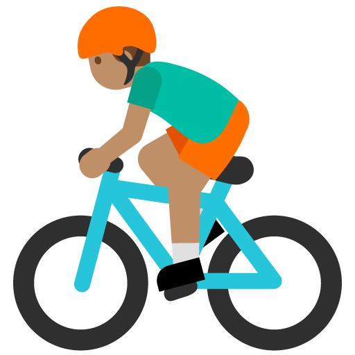 Person Biking: Medium Skin Tone, the previous design