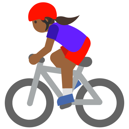 Woman Biking: Medium-Dark Skin Tone, the previous design
