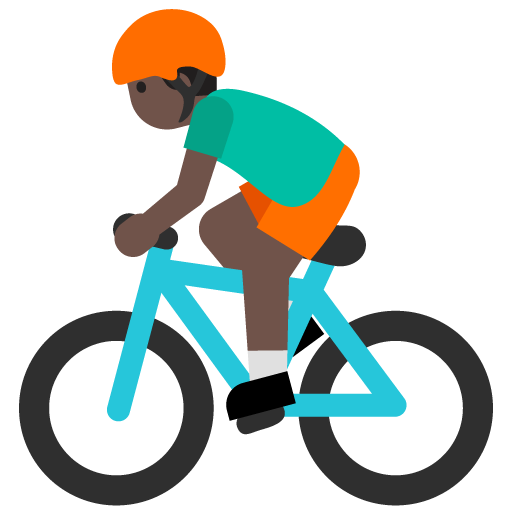 Person Biking: Dark Skin Tone, the previous design