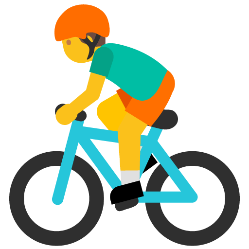 Person Biking, the previous design