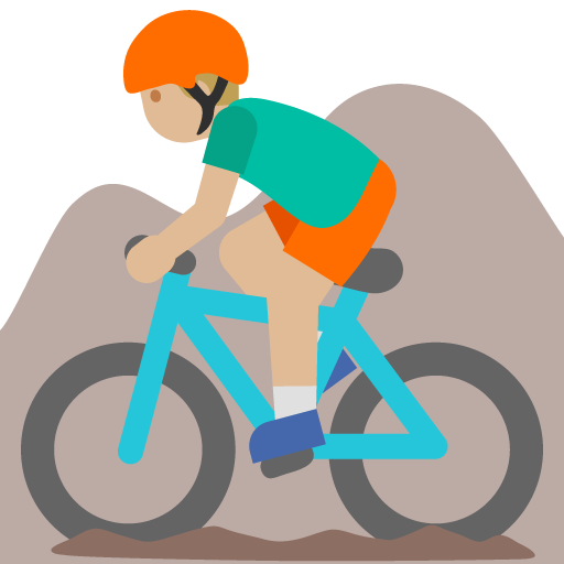 Man Mountain Biking: Medium-Light Skin Tone, the previous design