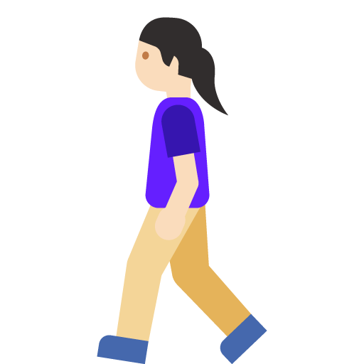 Woman Walking: Light Skin Tone, the previous design