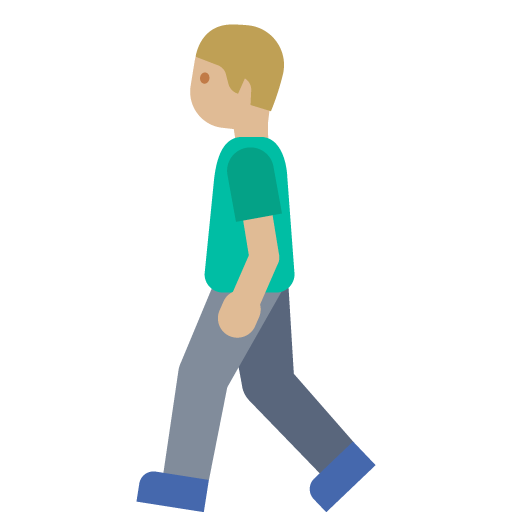 Man Walking: Medium-Light Skin Tone, the previous design