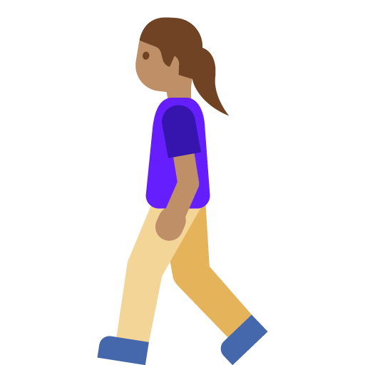 Woman Walking: Medium Skin Tone, the previous design