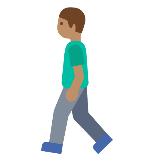 Man Walking: Medium Skin Tone, the previous design