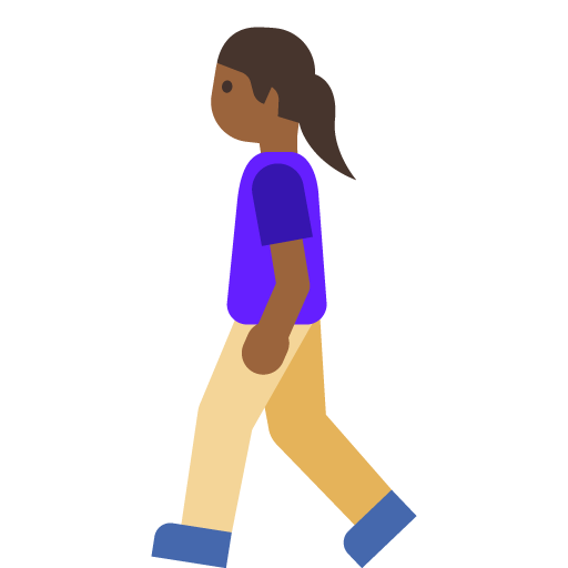 Woman Walking: Medium-Dark Skin Tone, the previous design