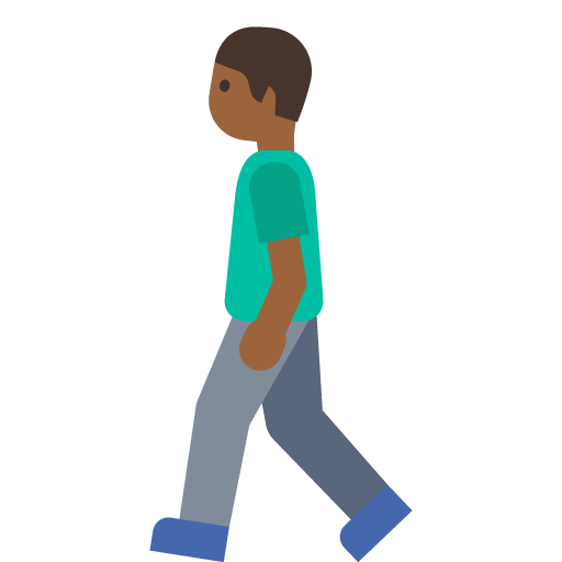 Man Walking: Medium-Dark Skin Tone, the previous design