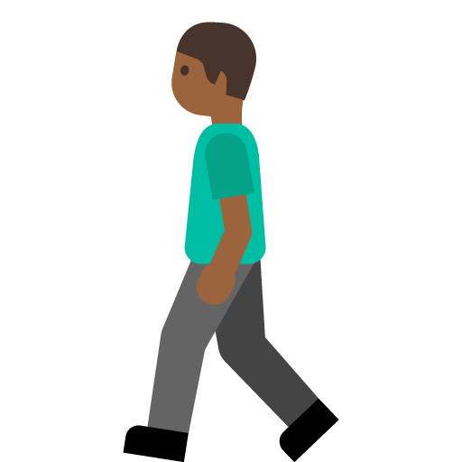 Person Walking: Medium-Dark Skin Tone, the previous design