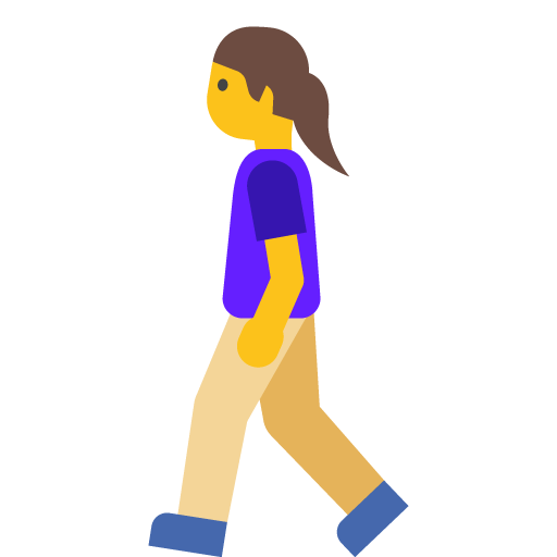 Woman Walking, the previous design