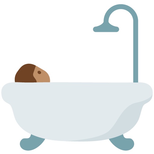 Person Taking Bath: Medium Skin Tone, the previous design