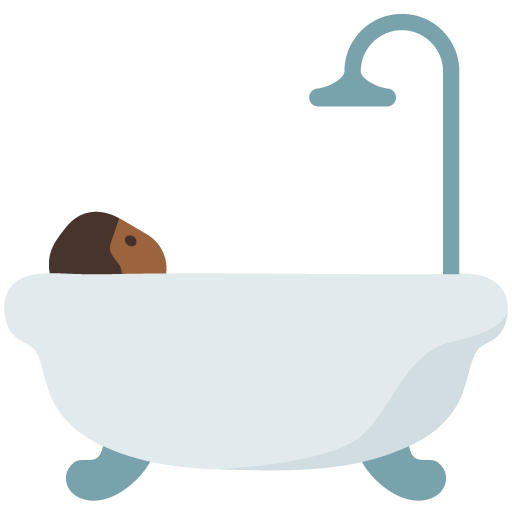 Person Taking Bath: Medium-Dark Skin Tone, the previous design