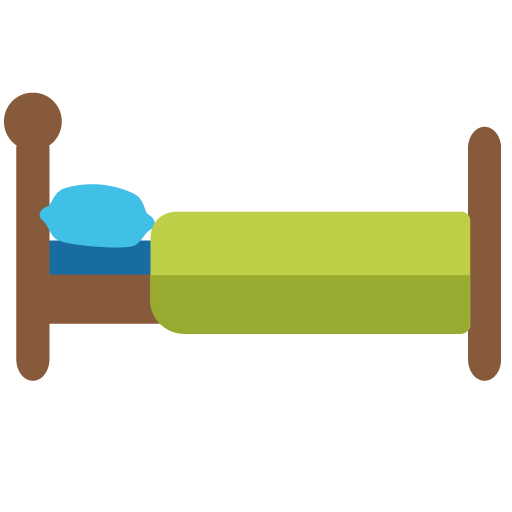 Bed as drawn by Google in Android 7.1