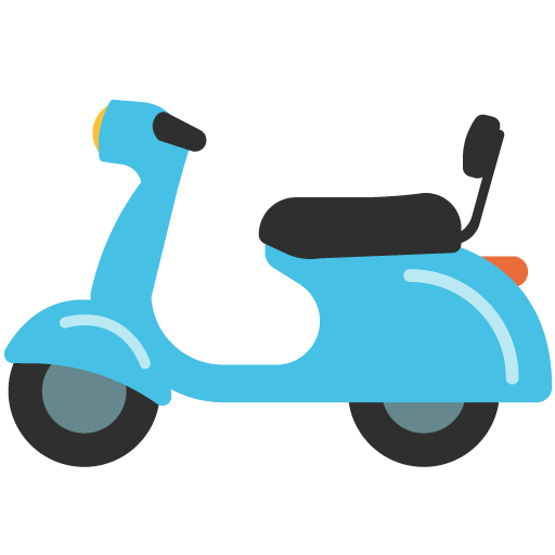 Motor Scooter, the previous design