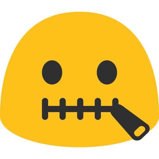 Zipper-Mouth Face, the previous design