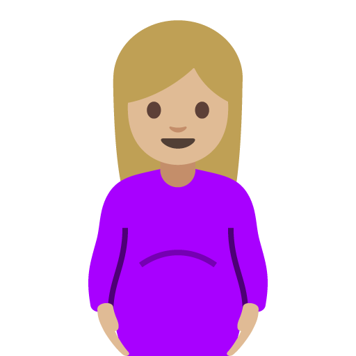 Pregnant Woman: Medium-Light Skin Tone, the previous design