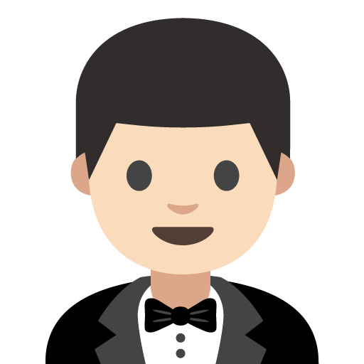 Person in Tuxedo: Light Skin Tone, the previous design