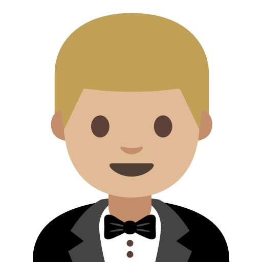 Person in Tuxedo: Medium-Light Skin Tone, the previous design