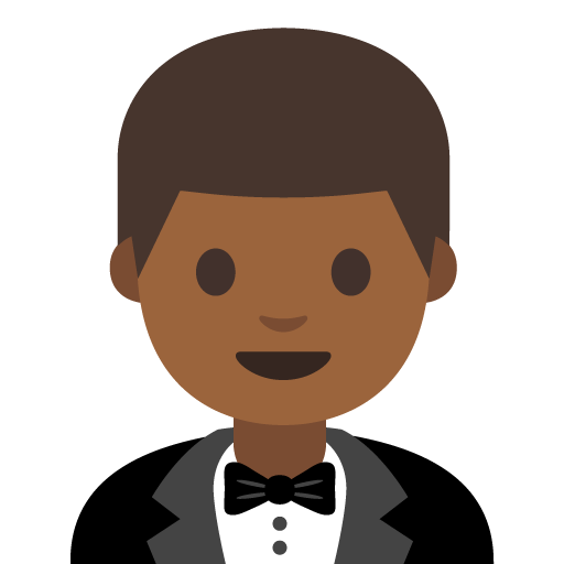 Person in Tuxedo: Medium-Dark Skin Tone, the previous design