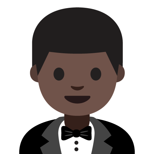 Person in Tuxedo: Dark Skin Tone, the previous design