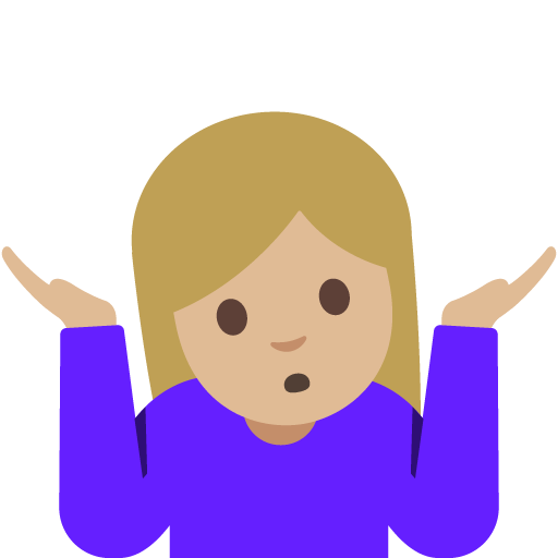 Person Shrugging: Medium-Light Skin Tone, the previous design