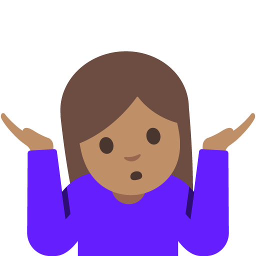 Woman Shrugging: Medium Skin Tone, the previous design