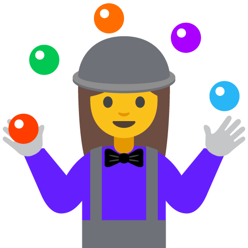 Woman Juggling, the previous design