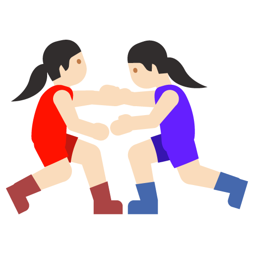 Women Wrestling: Light Skin Tone, the previous design