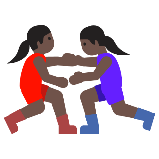 Women Wrestling: Dark Skin Tone, the previous design