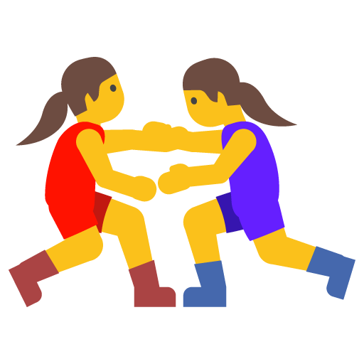 Women Wrestling, the previous design
