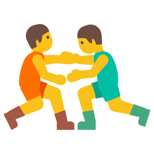 Men Wrestling, the previous design