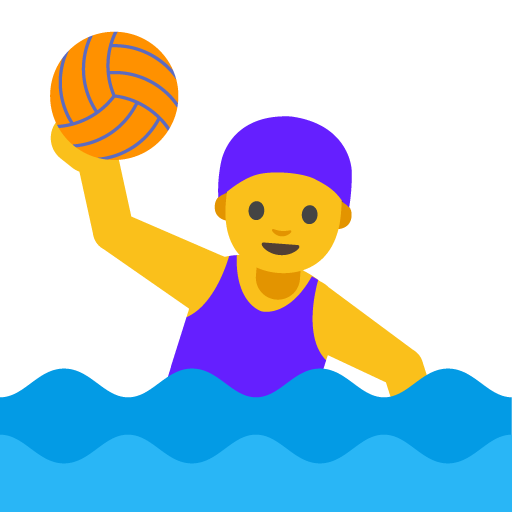 Woman Playing Water Polo, the previous design
