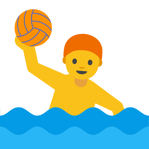 Man Playing Water Polo, the previous design