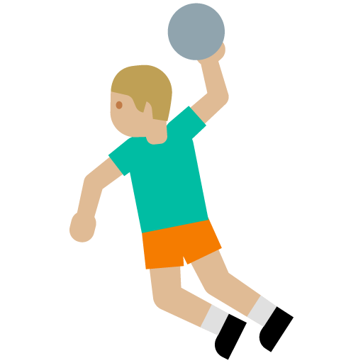 Person Playing Handball: Medium-Light Skin Tone, the previous design
