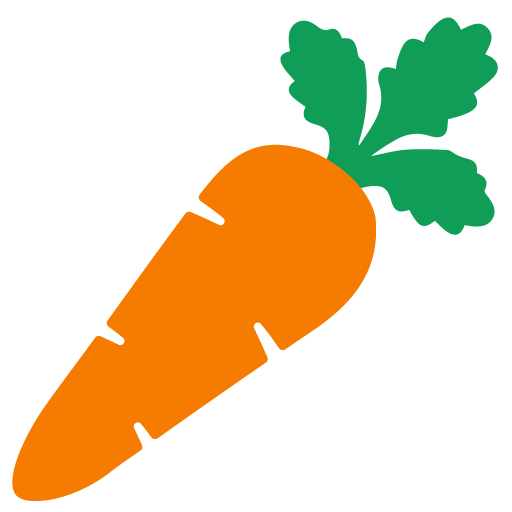 Carrot as drawn by Google in Android 7.1