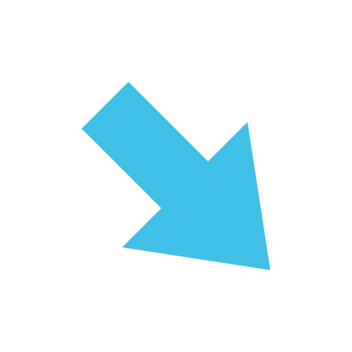 Down-Right Arrow as drawn by Google in Android 7.1