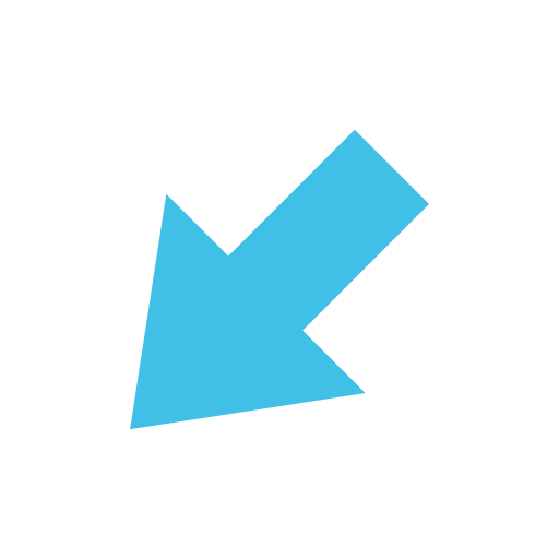 Down-Left Arrow as drawn by Google in Android 7.1