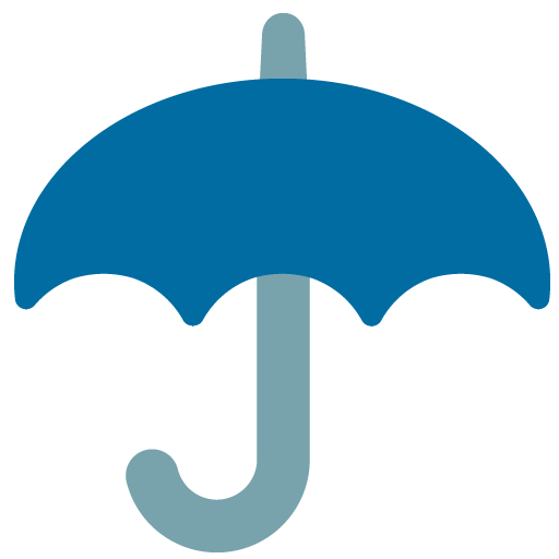 Umbrella as drawn by Google in Android 7.1