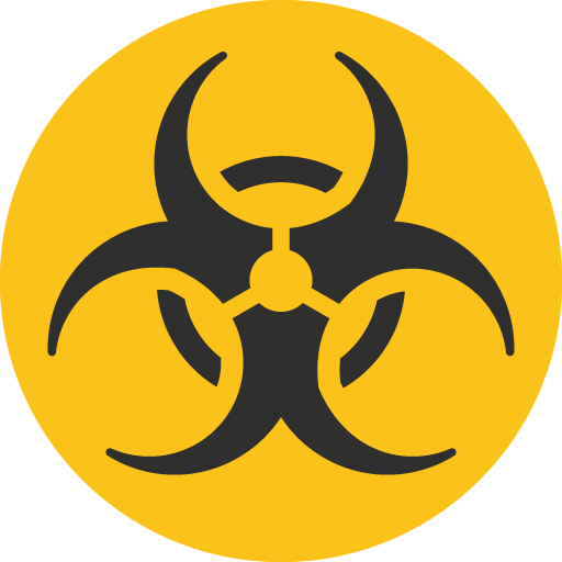 Biohazard as drawn by Google in Android 7.1