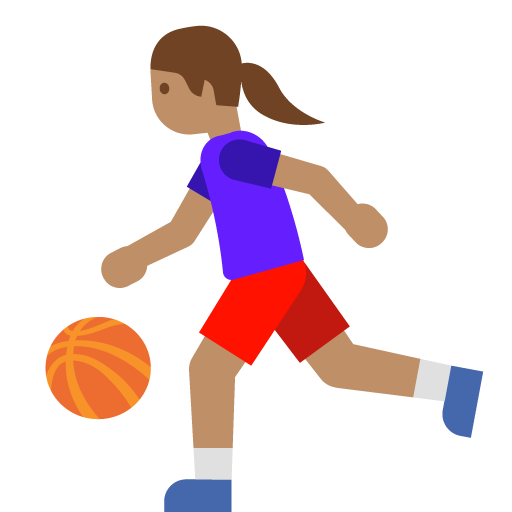 Woman Bouncing Ball: Medium Skin Tone, the previous design