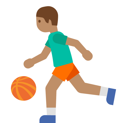 Man Bouncing Ball: Medium Skin Tone, the previous design