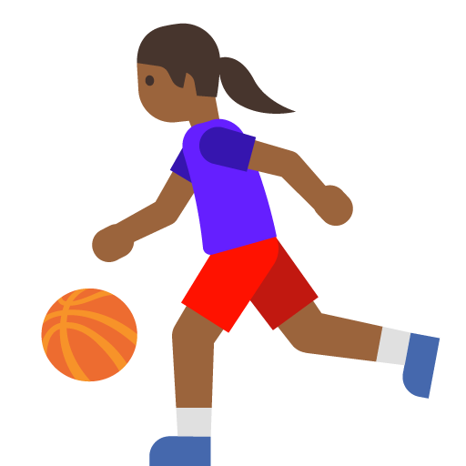 Woman Bouncing Ball: Medium-Dark Skin Tone, the previous design