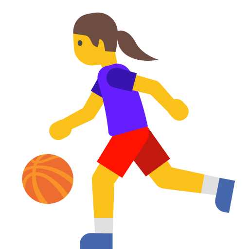 Woman Bouncing Ball, the previous design
