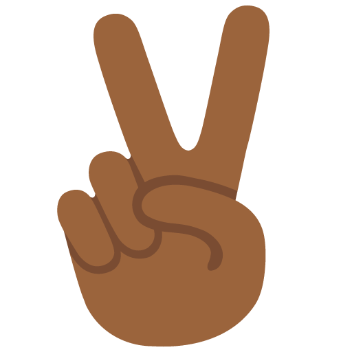Victory Hand: Medium-Dark Skin Tone, the previous design