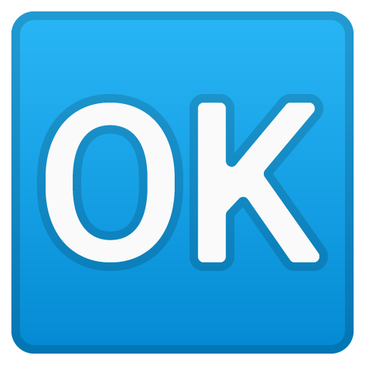 OK Button as drawn by Google in Android 8.0